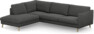Madison - 3-sits soffa med divan vänster - Grå