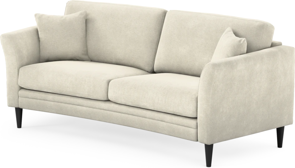 Eden - 2,5-sits soffa svängd - Vit