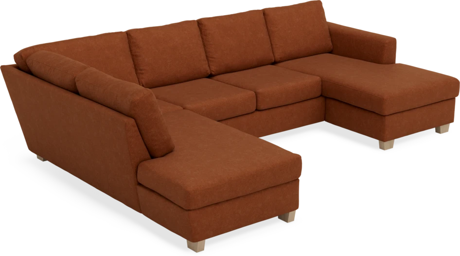Friday - 3-sits soffa med divan vänster och schäslong höger - Orange