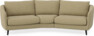 Madison - 3-sits soffa svängd, 90 cm - Gul