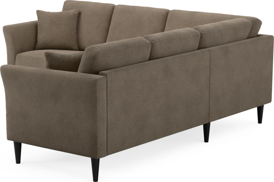 Eden - Hörnsoffa, 2+2-sits - Brun