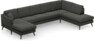 Eden - 3-sits soffa med schäslong vänster och divan höger - Grå