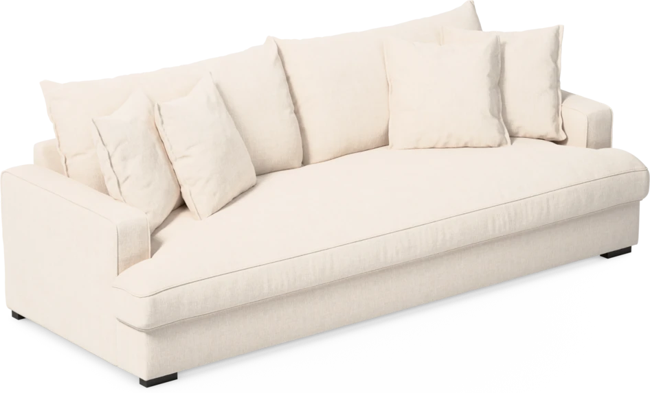 Mila - 4-sits soffa, hel dyna - Vit