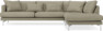 Harper - 3-sits soffa med divan höger - Beige
