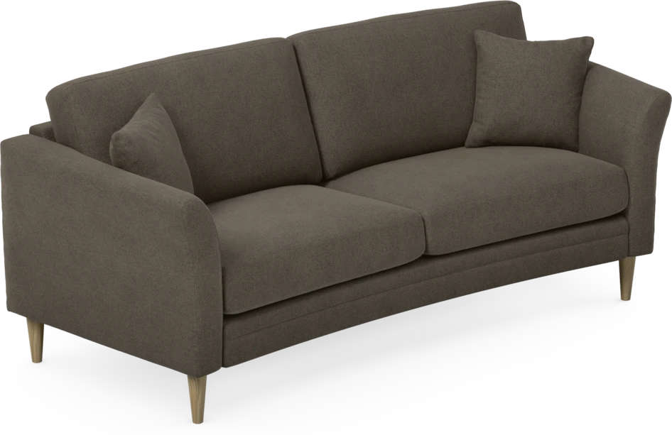 Eden - 2,5-sits soffa svängd - Brun