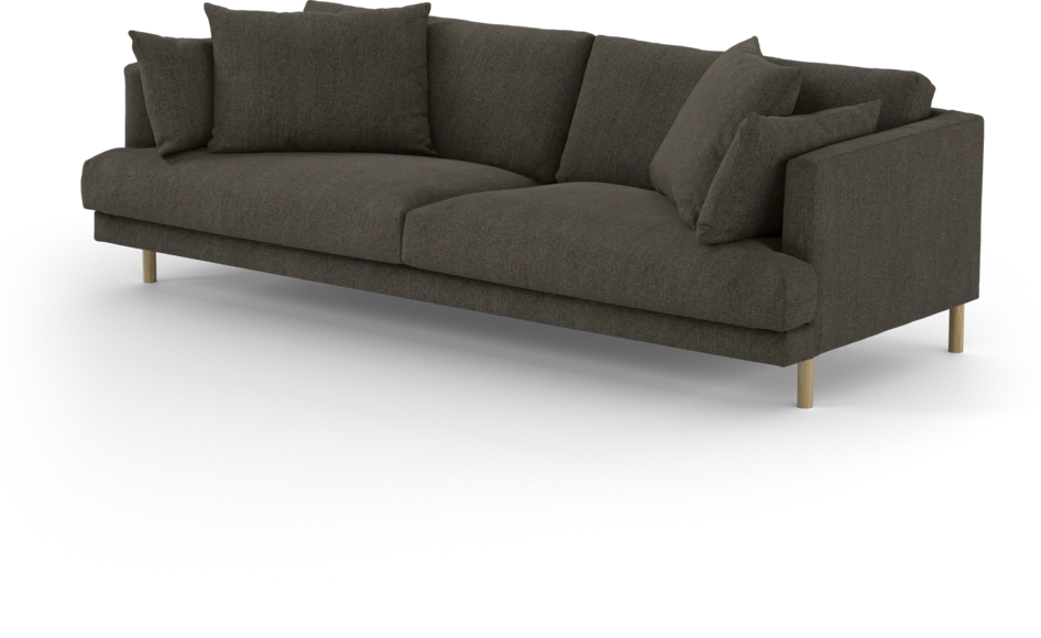 Harper - 4-sits soffa - Brun