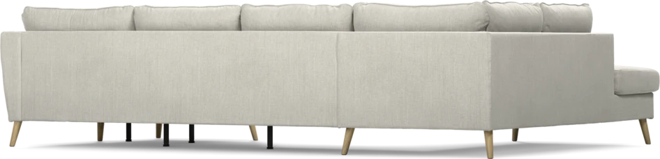 County - 3-sits soffa med divan vänster och schäslong höger - Grå