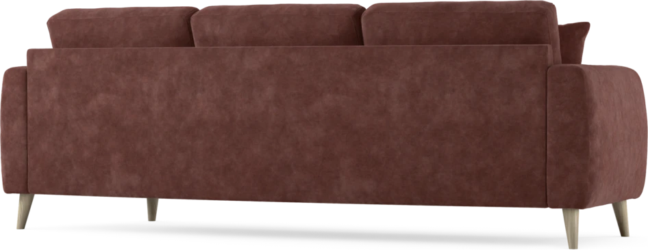 Eden - 3-sits soffa svängd - Röd