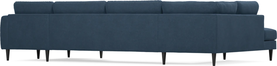 Bridge - 3-sits soffa med divan vänster och schäslong höger - Blå