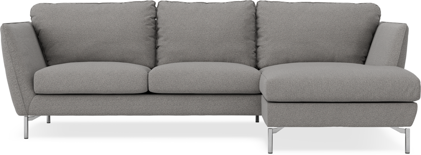 Madison Lux - 2-sits soffa med schäslong höger - Grå