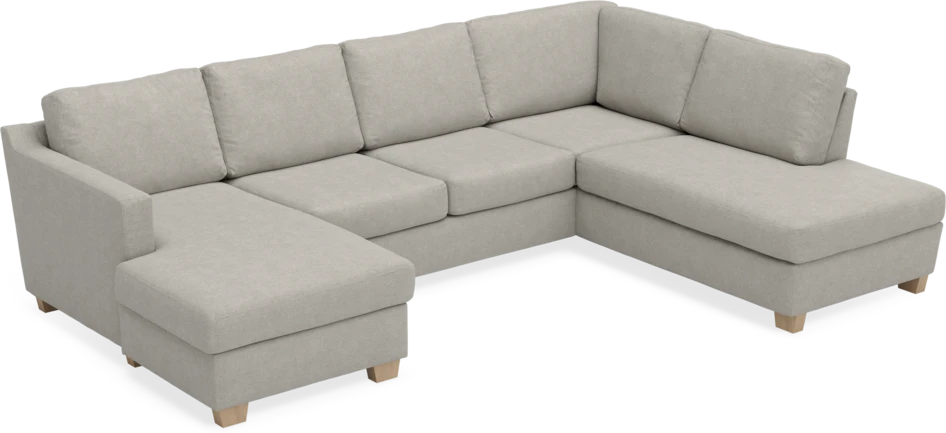 Friday - 3-sits soffa med schäslong vänster och divan höger - Beige