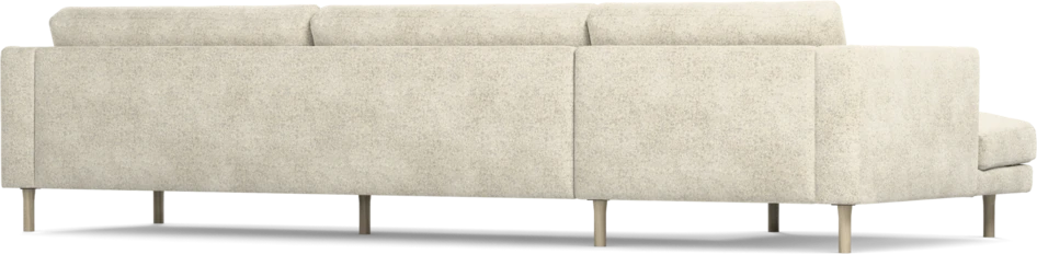 Willow - 4-sits soffa med schäslong vänster, fast klädsel - Beige