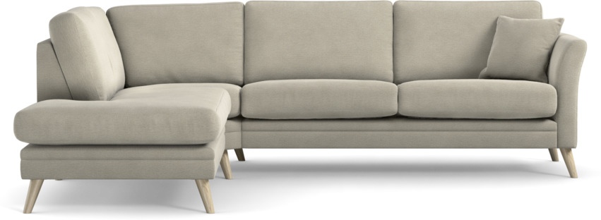 Eden - 2,5-sits soffa med divan - Brun