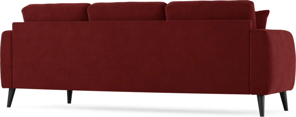 Eden - 3-sits soffa svängd - Röd