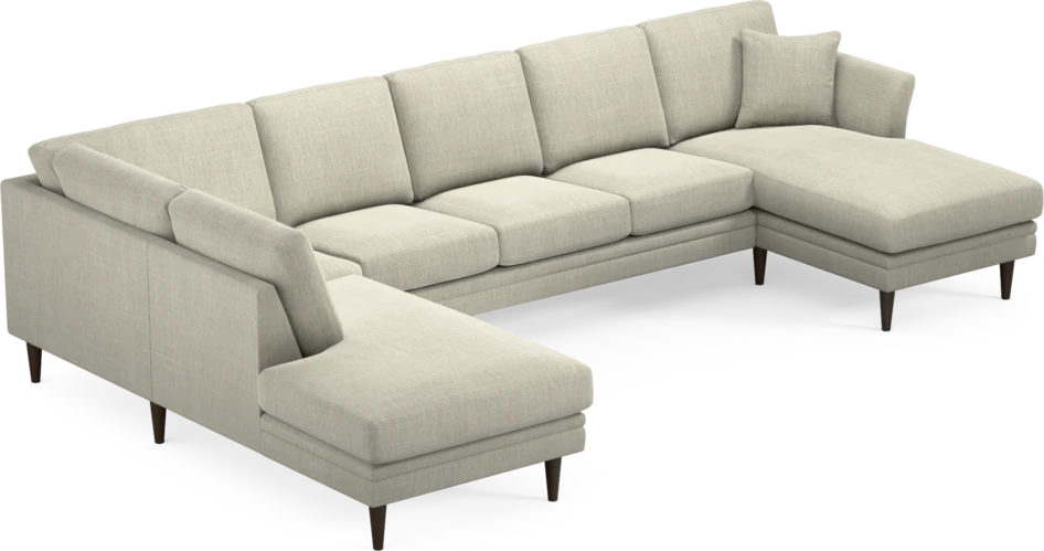 Eden - 3-sits soffa med divan vänster och schäslong höger - Beige