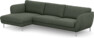 Madison Lux - 3-sits soffa med schäslong vänster - Grön