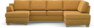 Friday - 3-sits soffa med schäslong vänster och divan höger - Gul