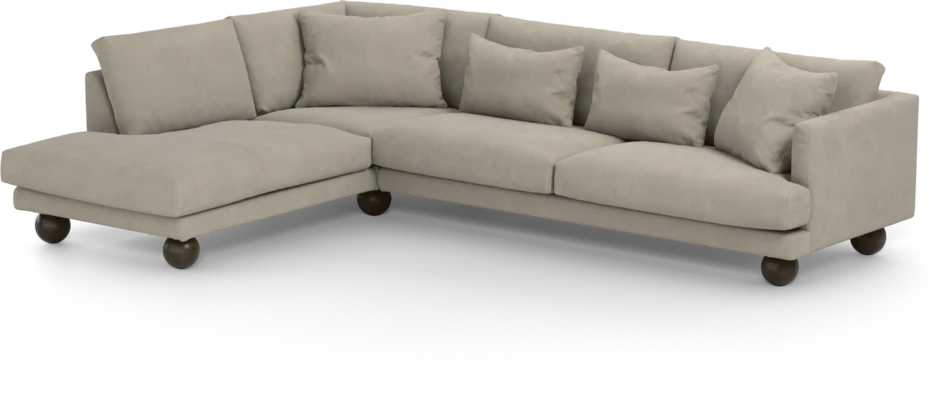 Harper - 3-sits soffa med divan vänster - Beige