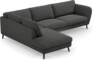 Madison - 3-sits soffa med divan vänster - Grå