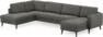 Bridge - 3-sits soffa med divan vänster och schäslong höger - Grå
