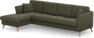 Eden - 3-sits soffa med schäslong - Grön