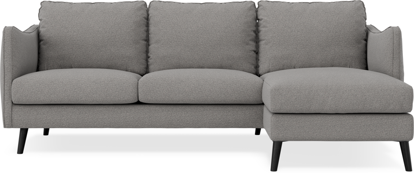 Madison Lux - 2-sits soffa med schäslong höger - Grå