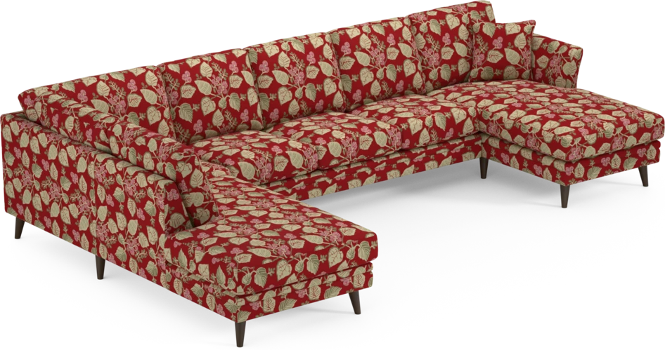 Eden - 3-sits soffa med divan vänster och schäslong höger - Flerfärgad