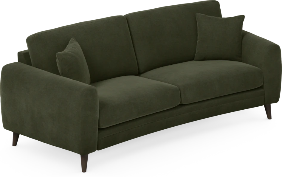 Eden - 2,5-sits soffa svängd - Grön