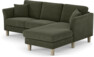 Eden - 2-sits soffa med schäslong - Grön