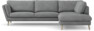 Madison Lux - 3-sits soffa med divan höger - Vit
