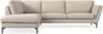 Madison - 3-sits soffa med divan vänster - Vit