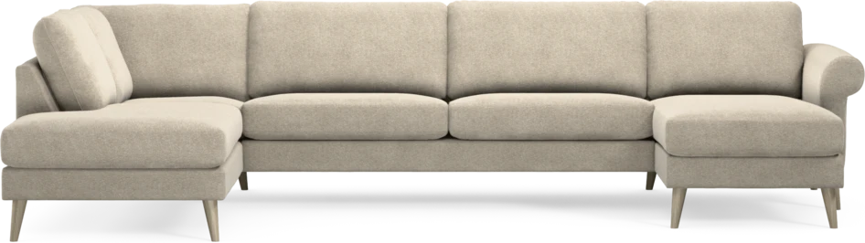 Bridge - 3-sits soffa med divan vänster och schäslong höger - Beige