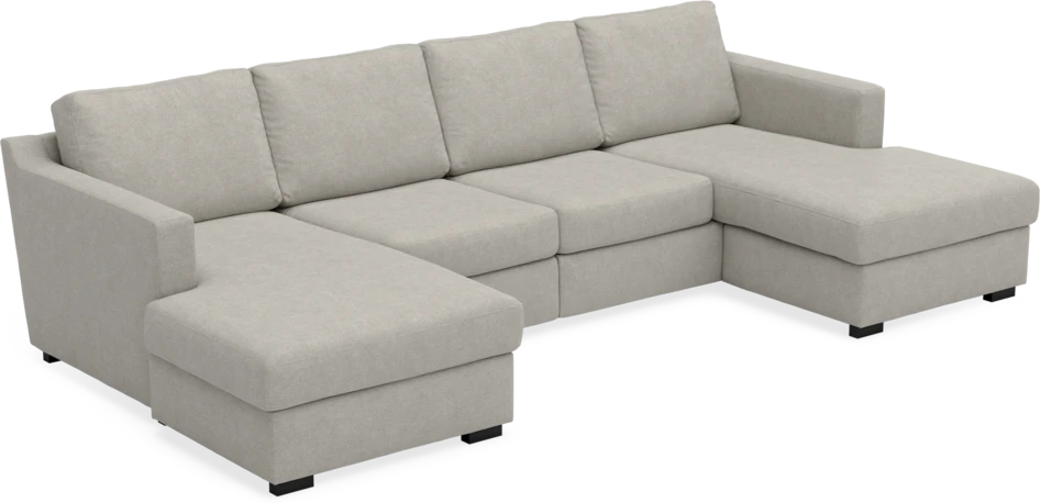 Friday - 2-sits soffa med två schäslonger - Beige