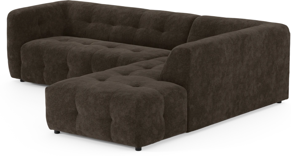 Bella - 3-sits soffa med divan höger - Brun