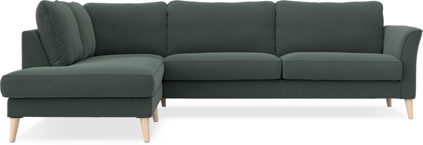 Bridge - 3-sits soffa med divan vänster - Grå