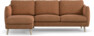 Madison Lux - 2-sits soffa med schäslong vänster - Orange