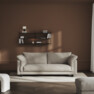 Cherrie - 2,5-sits soffa, hel dyna, fast klädsel - Beige