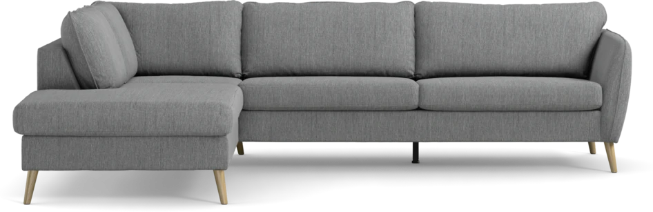 County - 2,5-sits soffa med divan vänster - Grå