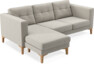 Rio - 3-sits soffa med schäslong vänster - Beige