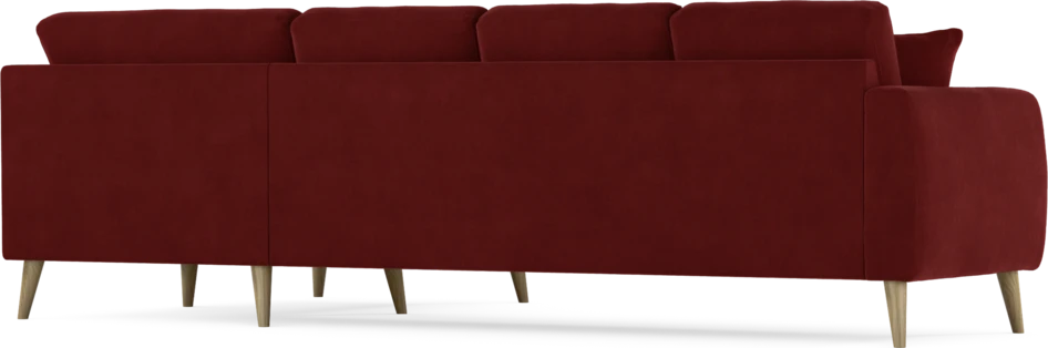 Eden - Hörnsoffa, 3+1-sits - Röd
