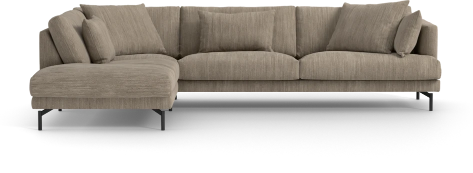 Harper - 3-sits soffa med divan vänster - Beige