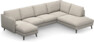 Madison Lux - 2-sits soffa med schäslong vänster och divan höger - Beige