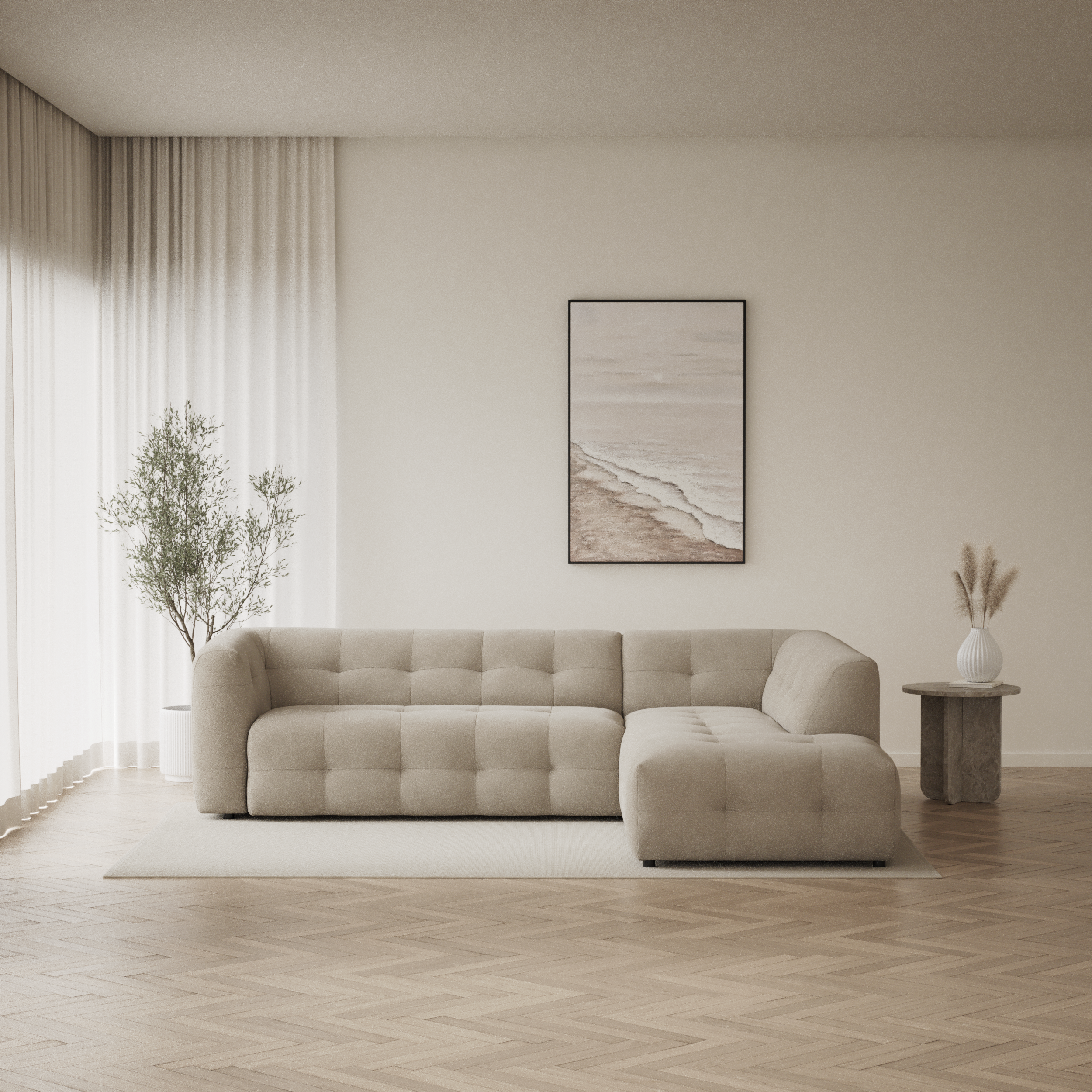 Bella - 3-sits soffa med divan höger - inspiration