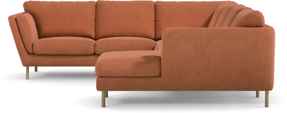 Madison Lux - Hörnsoffa med schäslong höger - Orange