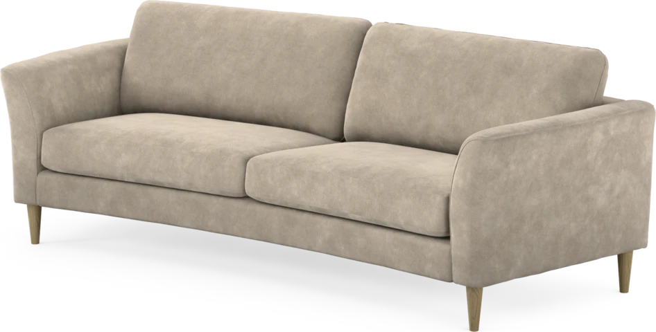 Bridge - 3-sits soffa svängd - Beige