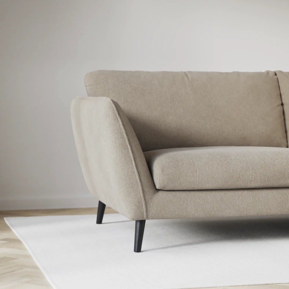 Madison - 2-sits soffa med divan vänster och schäslong höger - Beige