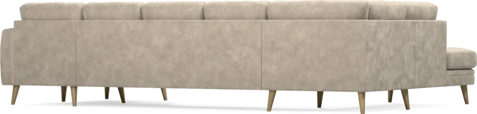 Eden - 3-sits soffa med divan vänster och schäslong höger - Beige