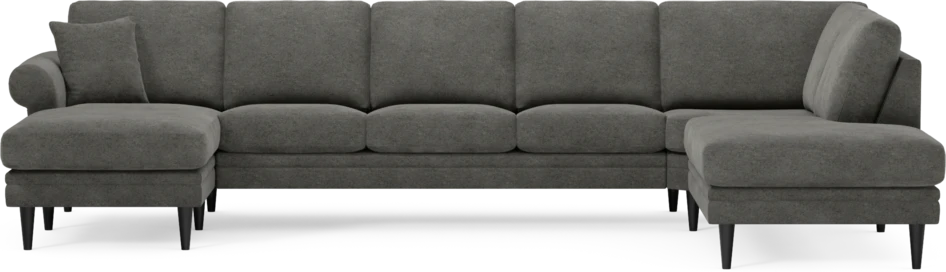 Eden - 3-sits soffa med schäslong vänster och divan höger - Grå