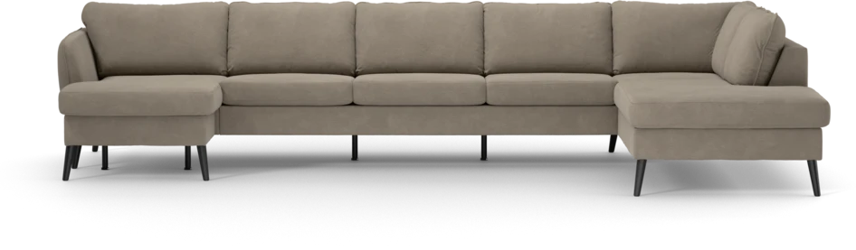 County - 4-sits soffa med schäslong vänster och divan höger - Beige