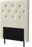 New York pikerad - Sänggavel, 90-210 cm - Beige
